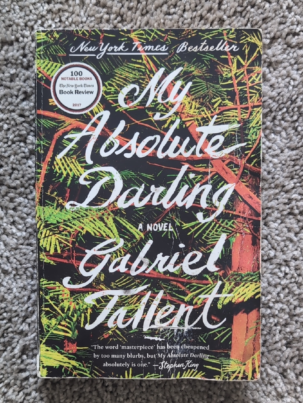 My Absolute Darling by Gabriel Tallent - Vibrant Black & Green Paperback